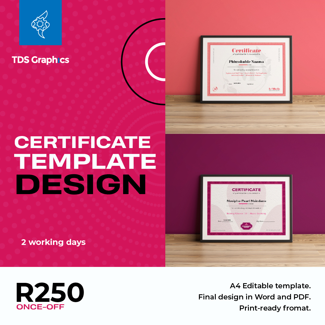 Certificate Template Design